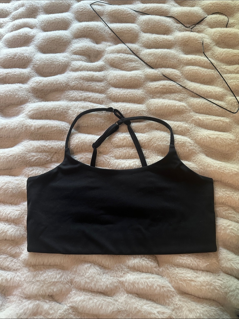 Girlfriend Collective Black Women's Racerback Crop Top Small